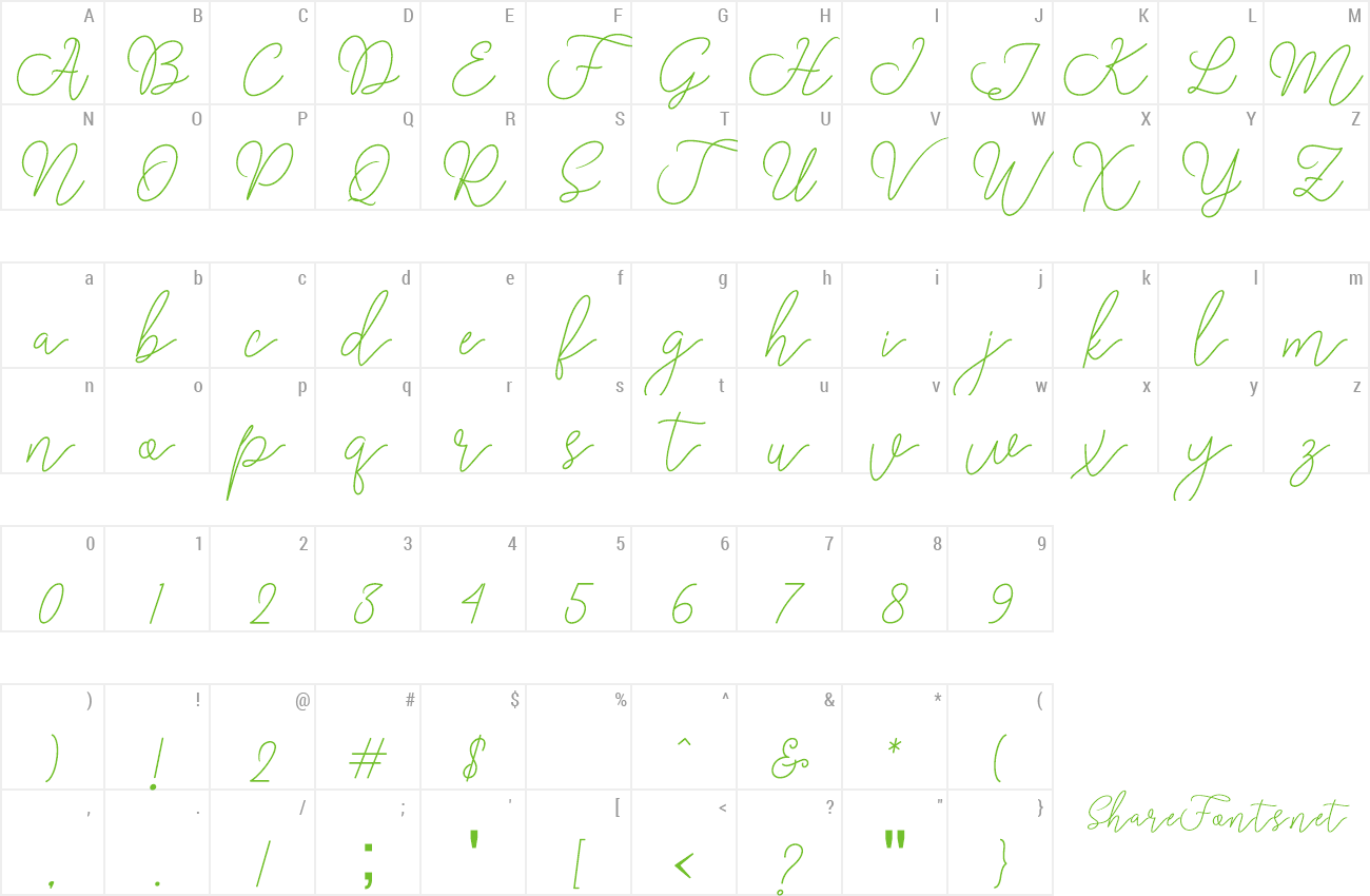 Font Rangga Script preview